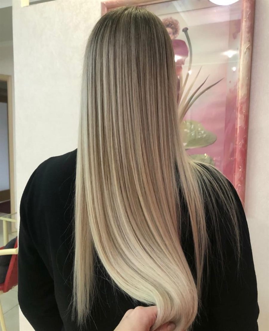 Damenfrisur – Balayage